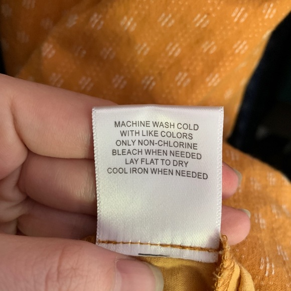 ModCloth Mustard Shirt Dress Size 2 - Picture 15 of 15